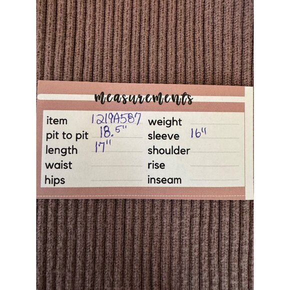 2/$30 ZARA Basic Small Ribbed Mock Neck Deep Taupe/Mauve Sweater - Picture 13 of 15